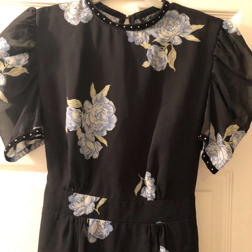 Top Shop Sheer Flower Cute Punk Dress